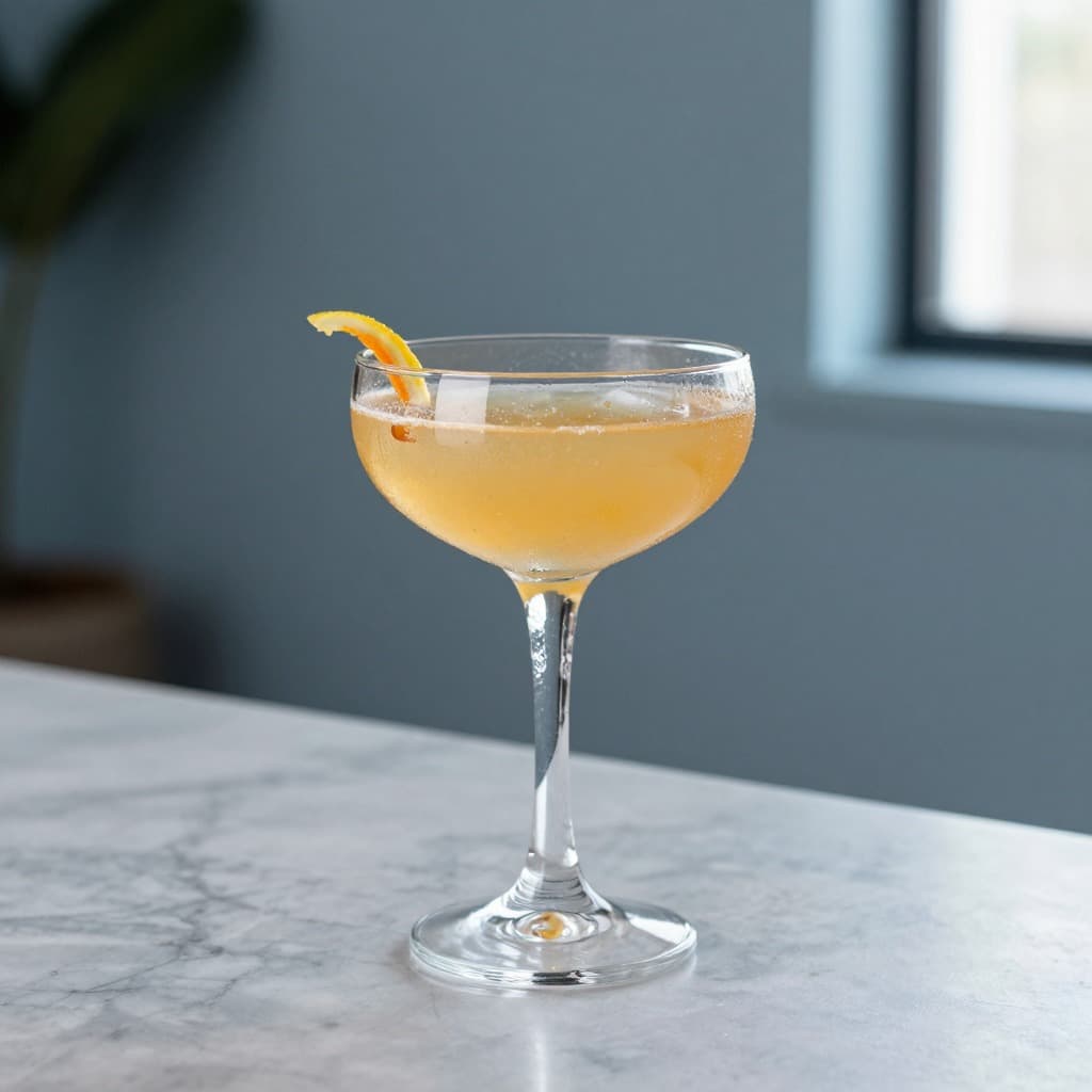 A Bee’s Knees cocktail in a cocktail glass