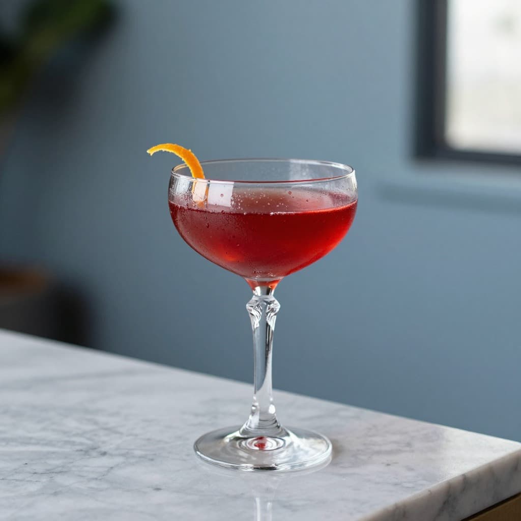A Hanky Panky cocktail in a cocktail glass