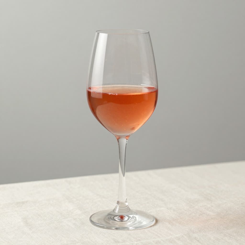 A Kir cocktail in a wine glass