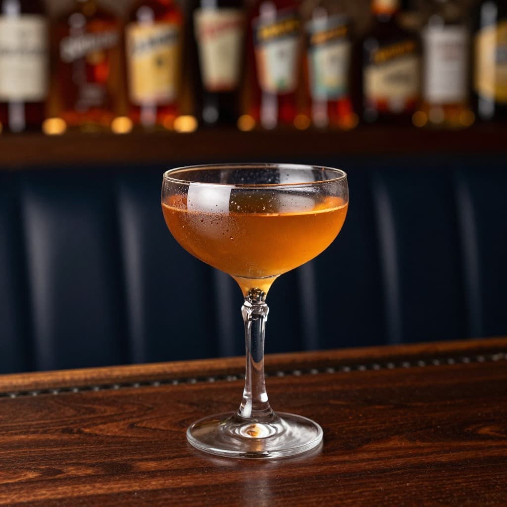 A Paper Plane cocktail in a cocktail glass