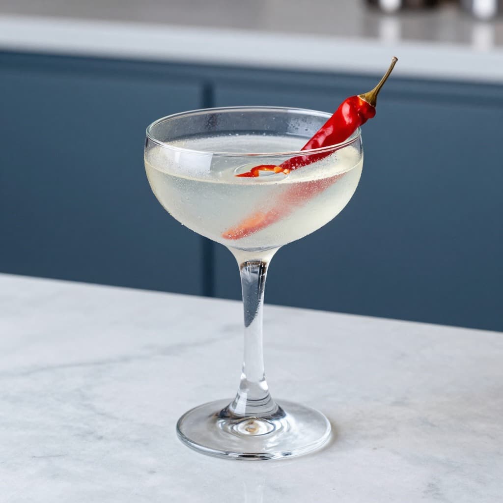 A Spicy Fifty cocktail in a cocktail glass